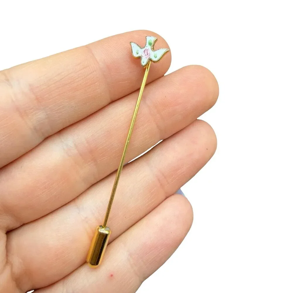 Vintage Jewelry Peace Dove Stick Pin